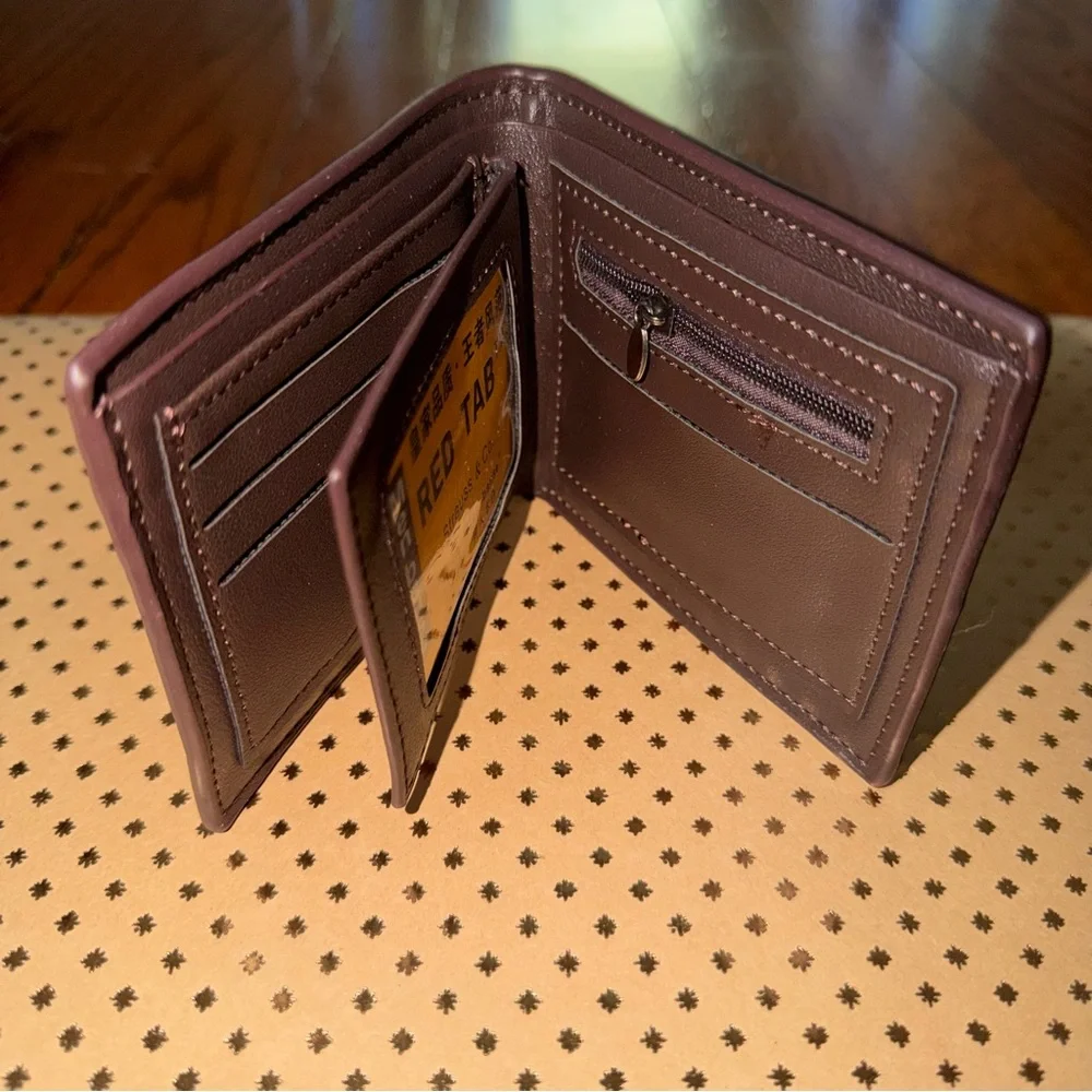 🆕 NEW Men's Brown Patterned Wallet